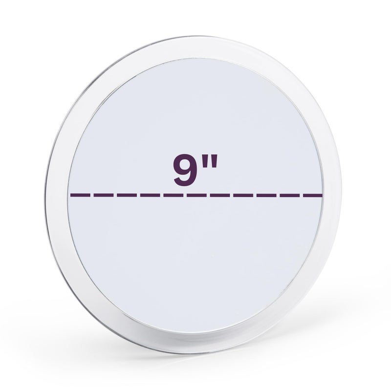 Jerdon Portable Travel Makeup Mirror â€“ 9â€ Diameter Frame with 5X Magnification â€“ Suction Cups Allow Wall Mounting â€“ Travel Case Included â€“ Model JSC5 - Image 5